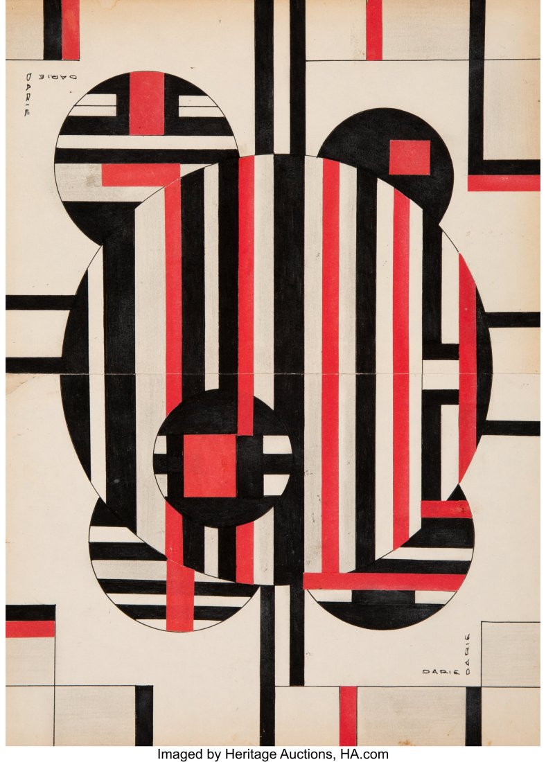 Sandu Darie (1908-1991) Untitled, 1962 Collage,: Sandu Darie (1908-1991) Untitled, 1962 Collage, ink, and pencil on paper 14-1/8 x 10-1/4 inches (35.9 x 26.0 cm) (sheet) Signed up