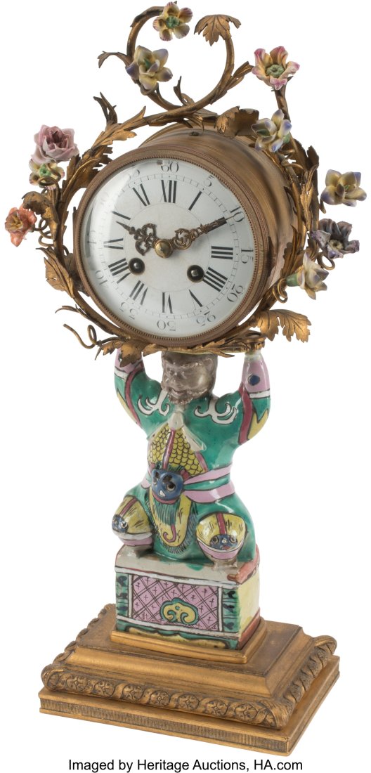 A French Gilt Bronze and Porcelain Chinoiserie C (1 of 4)