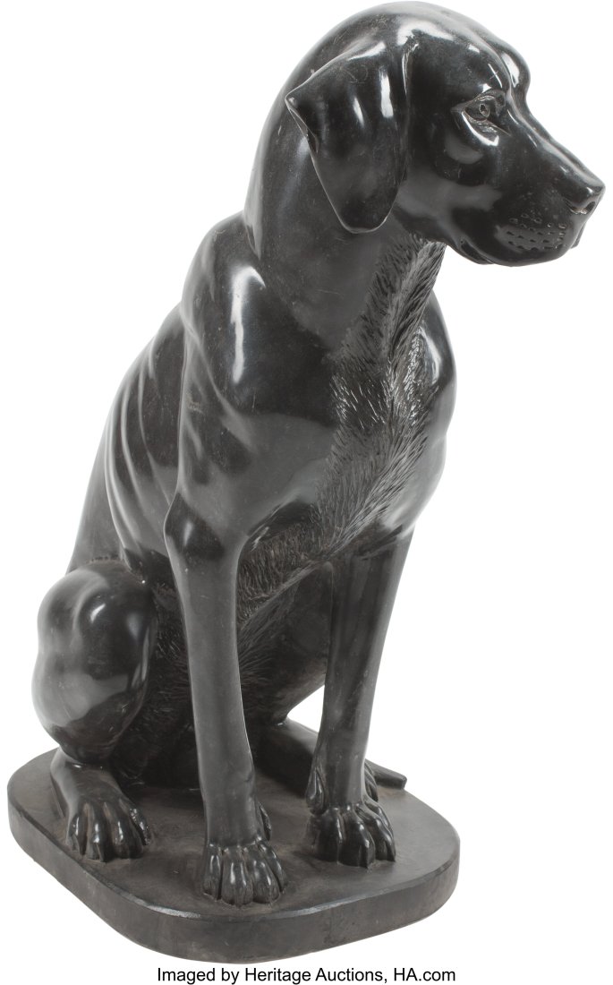 A Continental Carved Marble Sculpture of a Seate (1 of 4)