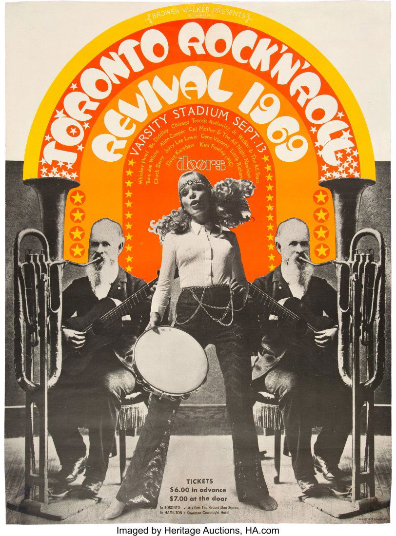 John Lennon w/Eric Clapton, The Doors 1969 "Toro (1 of 2)