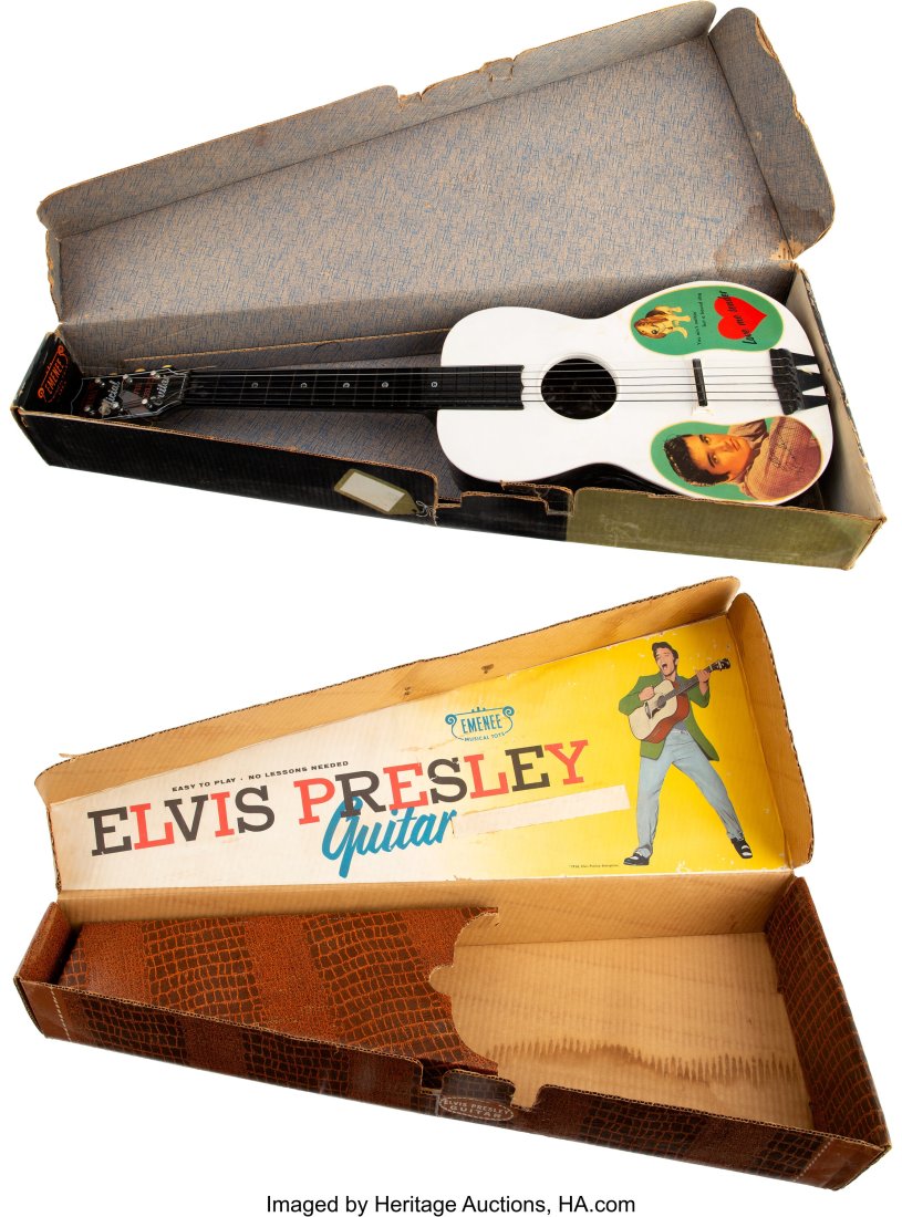 Elvis Presley US Original Plastic Guitar Plus Tw (1 of 3)