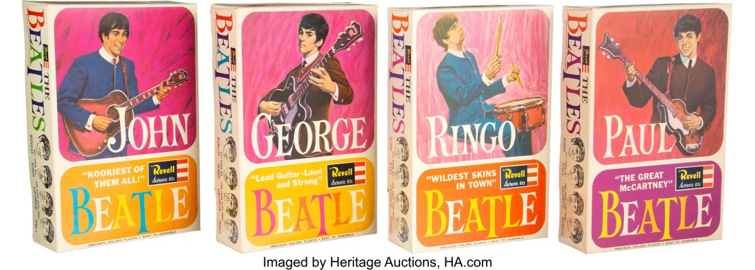 The Beatles Complete Set of Four Revell Model Ki (1 of 1)