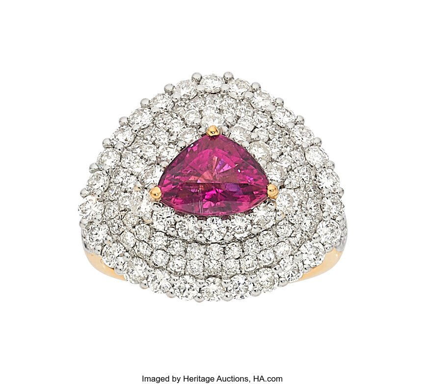 H. Emperor Tourmaline, Diamond, Gold Ring  Stone (1 of 2)