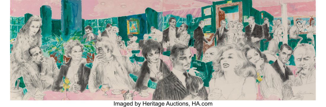 LeRoy Neiman (American, 1921-2012) Polo Lounge, (1 of 2)