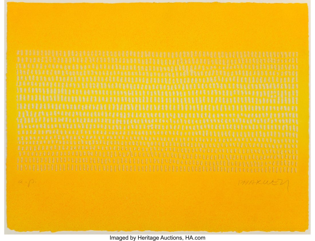 Paul Maxwell (American, b.1925) Orange Cast Scre (1 of 2)