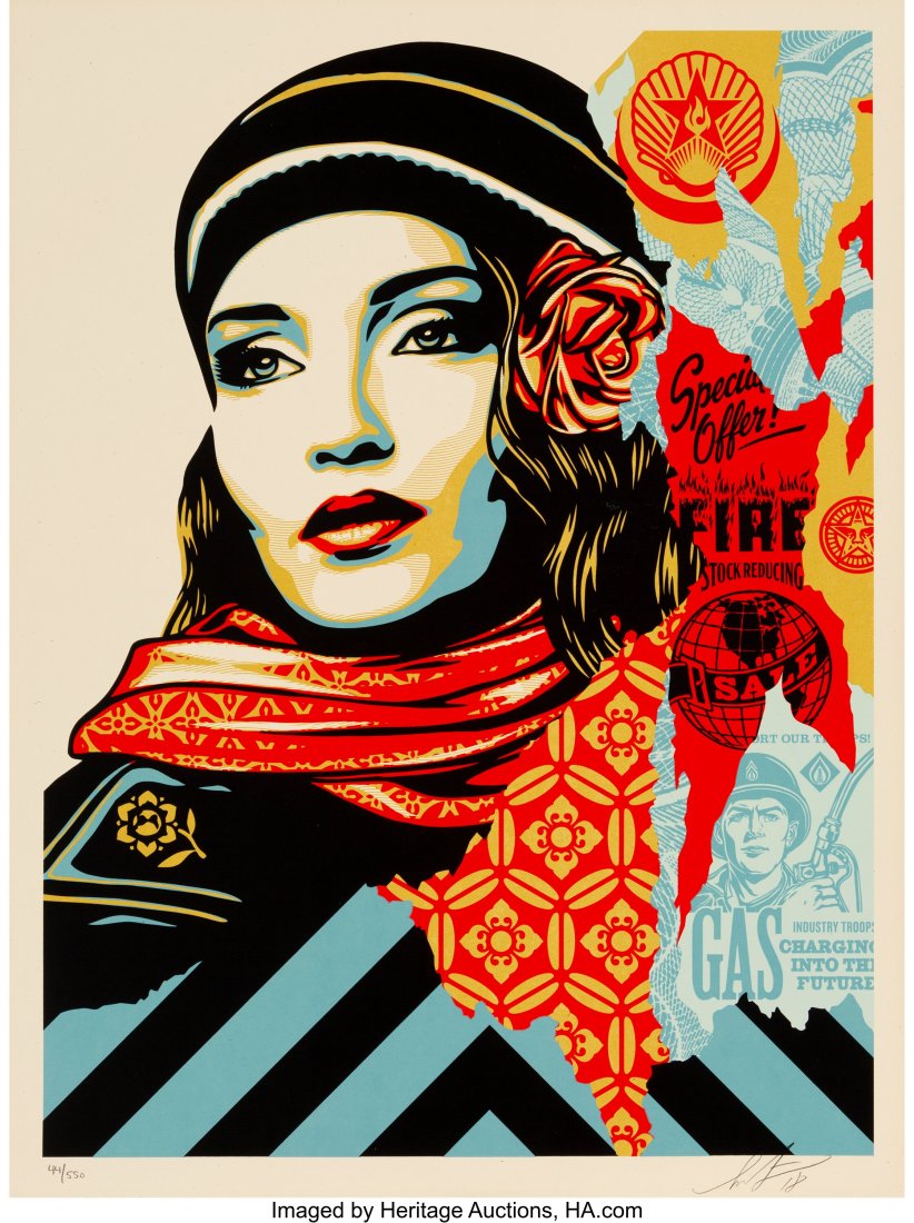 Shepard Fairey (b. 1970) Obey Fire Sale, 2018 Sc (1 of 1)