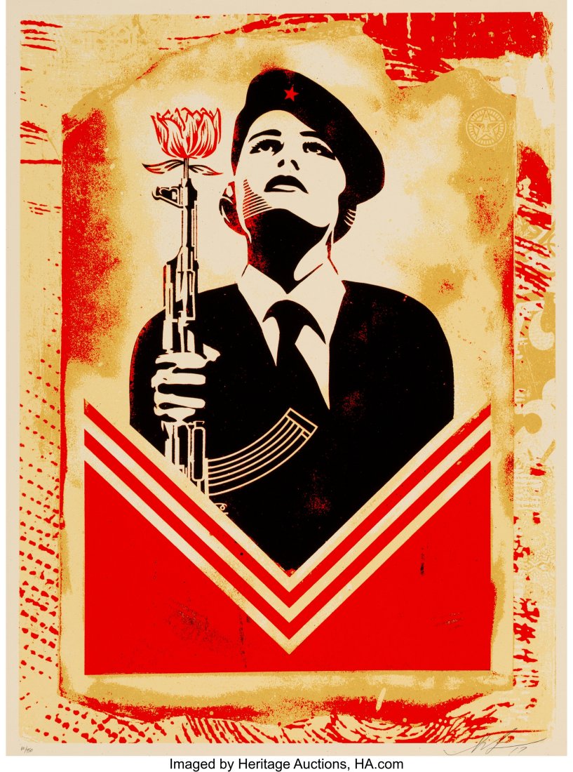 Shepard Fairey (b. 1970) Peace Guard 2 Stencil, (1 of 1)