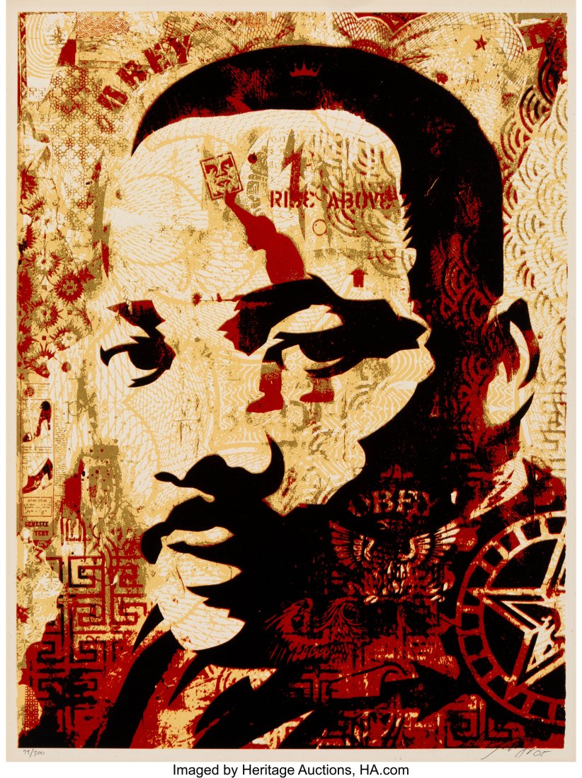 Shepard Fairey (b. 1970) MLK Jr, 2005 Screenprin (1 of 1)