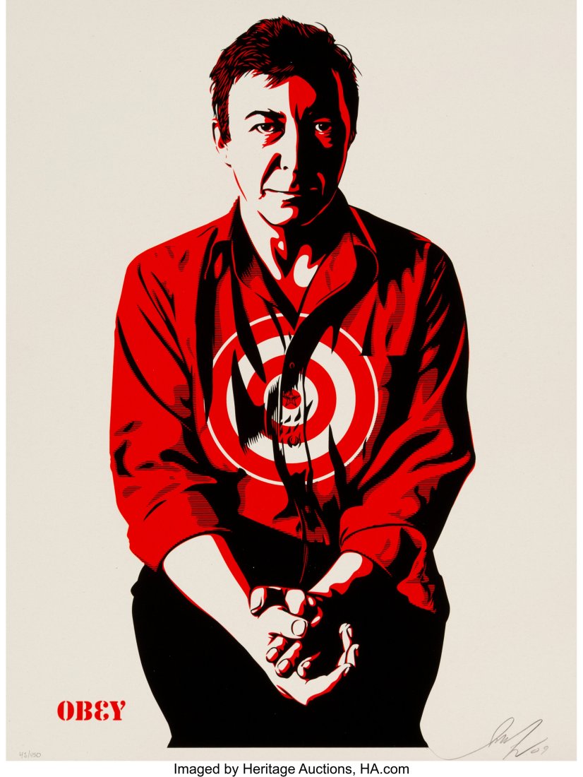 Shepard Fairey (b. 1970) Jasper Johns (Cream), 2 (1 of 1)