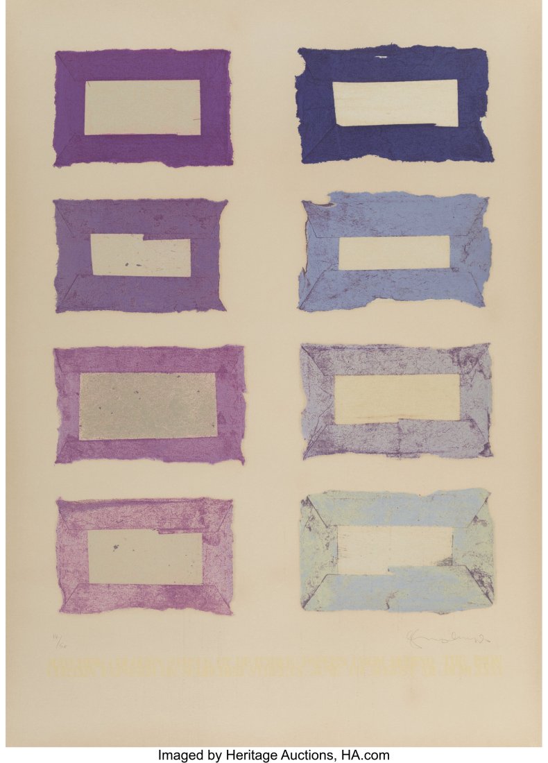 Tom Phillips (b. 1937) A Walk to the Studio, 197: Tom Phillips (b. 1937) A Walk to the Studio, 1976 Screenprint in colors on wove paper 39-1/2 x 28-1/4 inches (100.3 x 71.8 cm) (sheet)