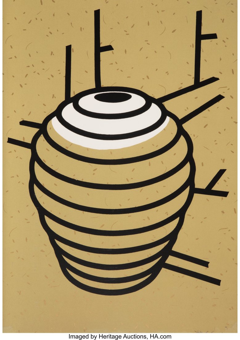 Patrick Caulfield (1936-2005) Ridged Jar, 1980 S: Patrick Caulfield (1936-2005) Ridged Jar, 1980 Screenprint in colors on wove paper 33 x 23-3/8 inches (83.8 x 59.4 cm) (sheet) Ed. 23/4
