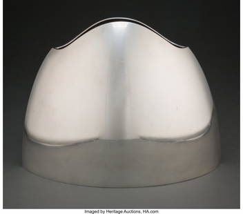 Lino Sabattini (Italian, b. 1925) Mitrio Vase, c: Lino Sabattini (Italian, b. 1925) Mitrio Vase, circa 1970 Silver-plated metal 9-3/4 x 12-1/4 x 6-3/8 inches (24.8 x 31.1 x 16.2