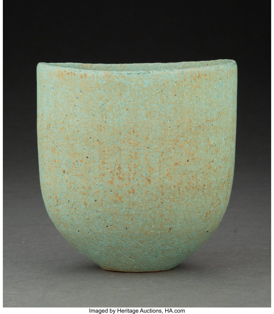 John Ward (British, b. 1938) Vase Glazed stonewa: John Ward (British, b. 1938) Vase Glazed stoneware 4-1/2 x 4-3/8 x 3-1/2 inches (11.4 x 11.1 x 8.9 cm) Artist's seal impressed to unde