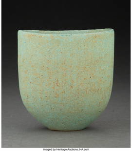 John Ward (British, b. 1938) Vase Glazed stonewa: John Ward (British, b. 1938) Vase Glazed stoneware 4-1/2 x 4-3/8 x 3-1/2 inches (11.4 x 11.1 x 8.9 cm) Artist's seal impressed to