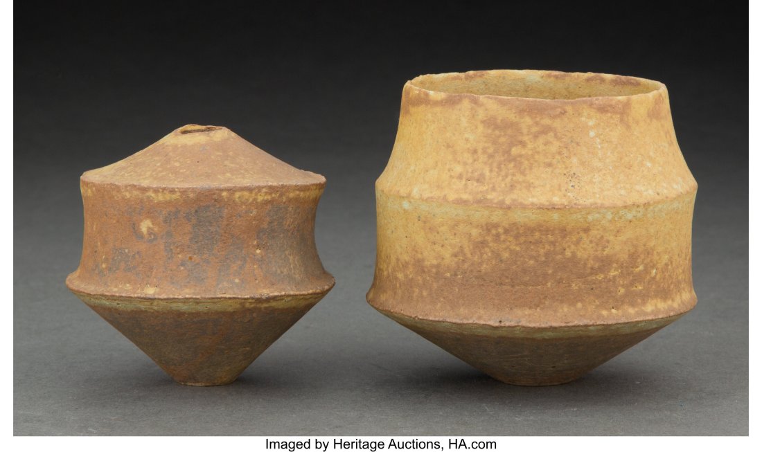 John Ward (British, b. 1938) Two Vases Glazed st (1 of 3)