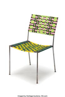 Franz West (Austrian, 1947-2012) Onkelstuhl (Unc: Franz West (Austrian, 1947-2012) Onkelstuhl (Uncle Chair), 2007 Steel, nylon 33-1/4 x 20 x 18 inches (84.5 x 50.8 x 45.7 cm)