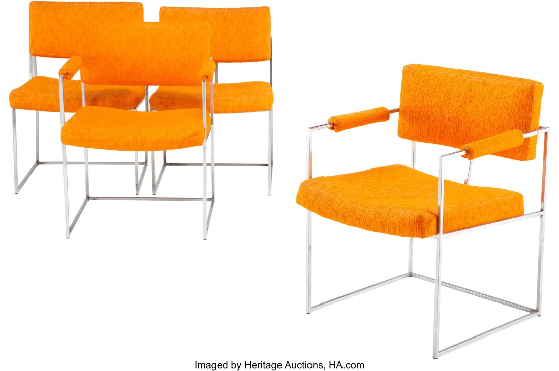 Milo Baughman (American, 1923-2003) Set of Four (1 of 4)