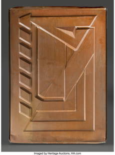 Frank Lloyd Wright (American, 1867-1959) Relief: Frank Lloyd Wright (American, 1867-1959) Relief Panel from Price Tower, Bartlesville, Oklahoma, 1956 Copper 40-1/2 x 30-1/2 x 2-1/2 inches