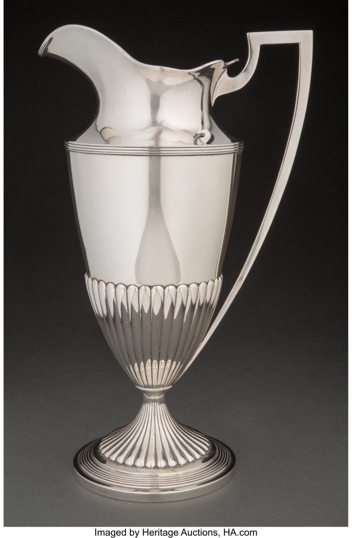 A Gorham Mfg. Co. Silver Ewer, Providence, Rhode (1 of 4)