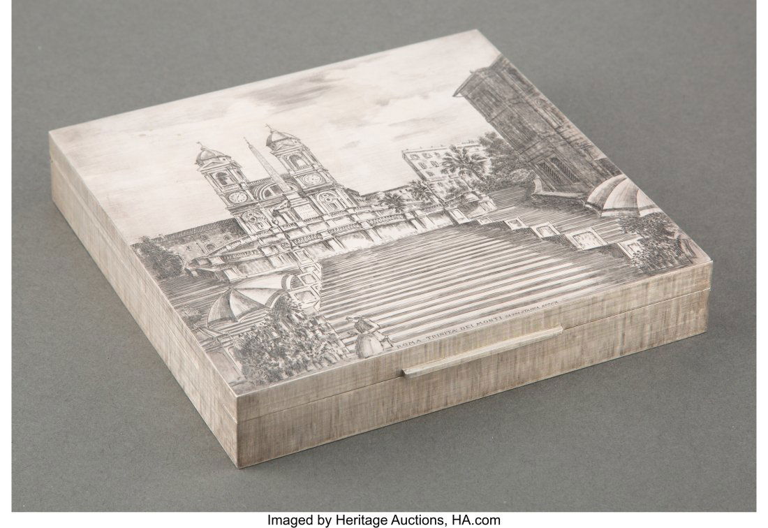 A Mario Buccellati Etched Silver Trinità dei Mo (1 of 5)