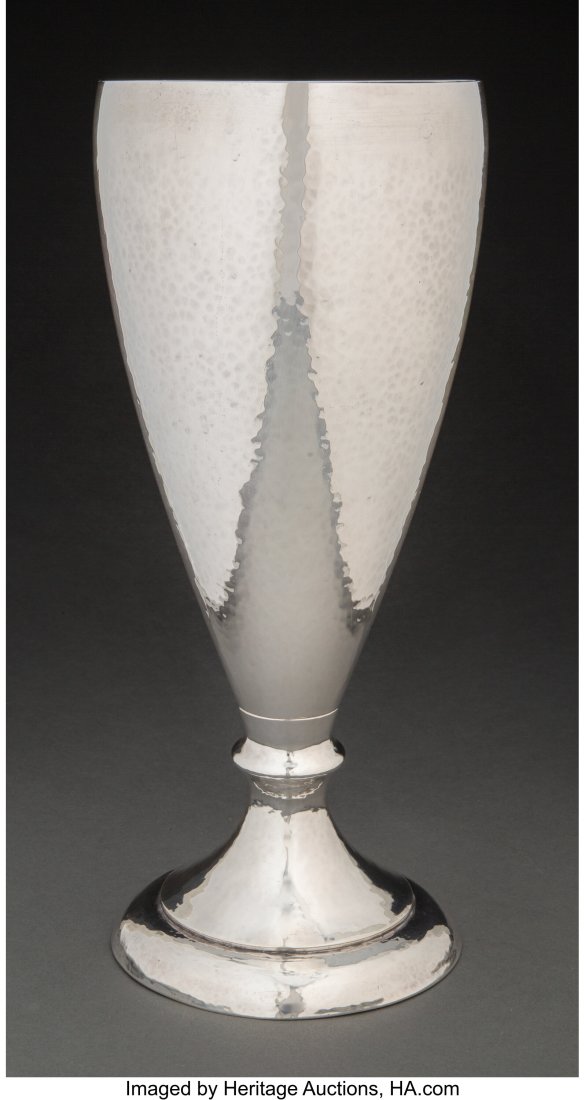 A Sedlacek & Co. Spot Hammered Silver Vase, Los (1 of 4)
