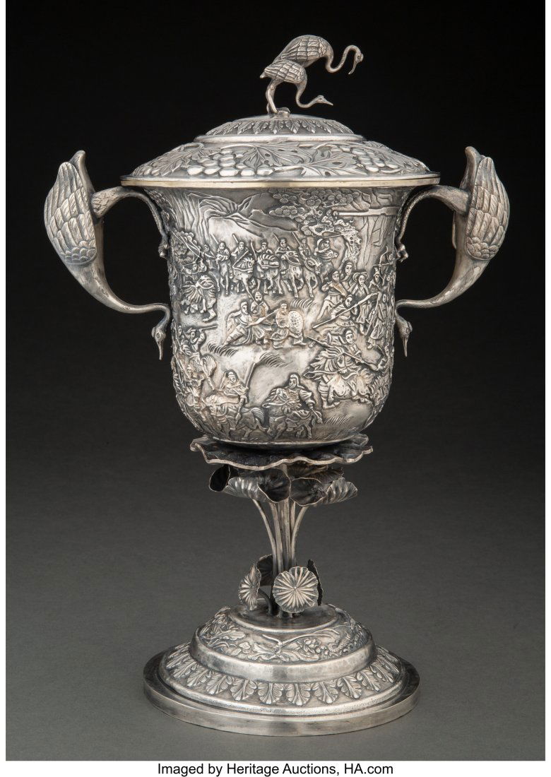 A Luen Hing Chinese Export Silver Covered Cup, S (1 of 8)
