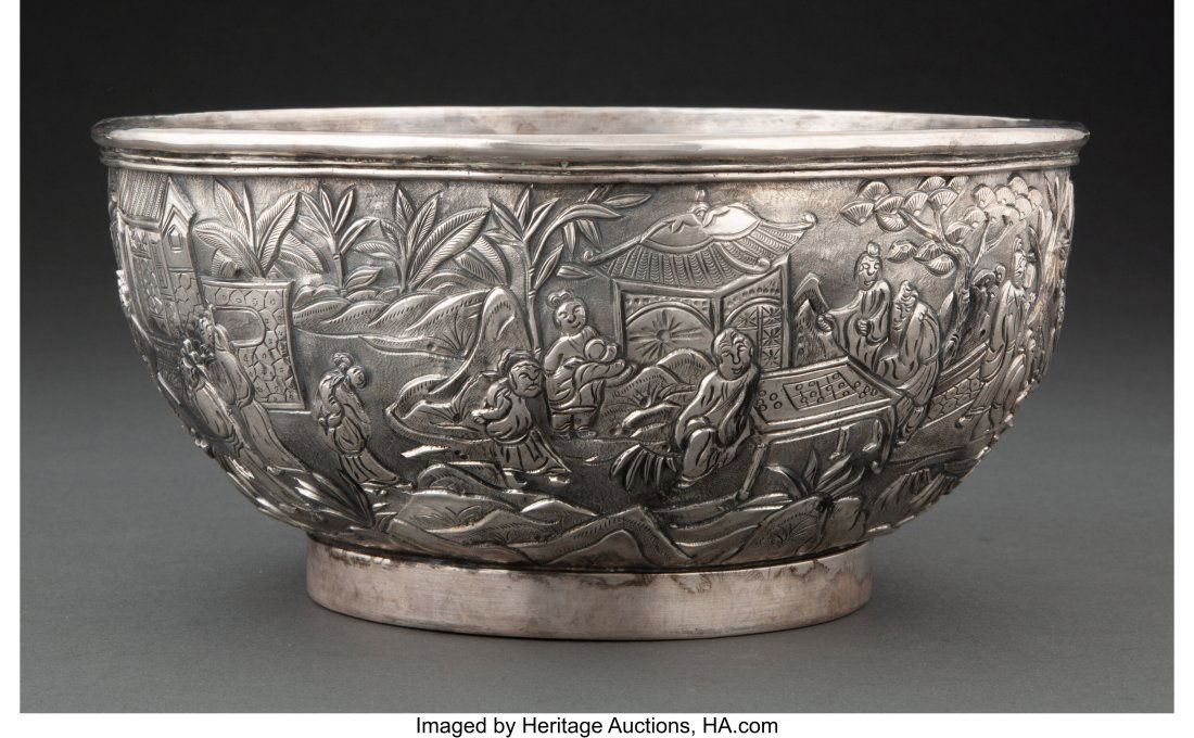 A Wang Hing & Co. Chinese Export Silver Bowl, Ho (1 of 4)