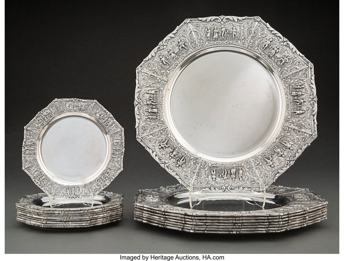 A Group of Eighteen E. G. Webster & Son Silver-P (1 of 4)