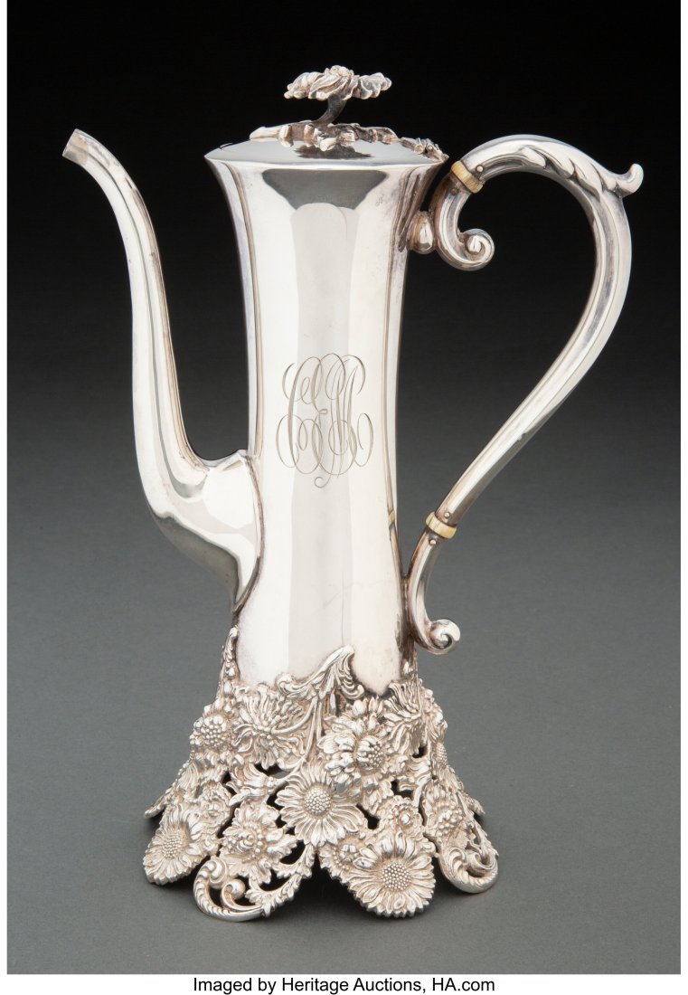 A Dominick & Haff Silver Chased Repoussé Coffee (1 of 5)