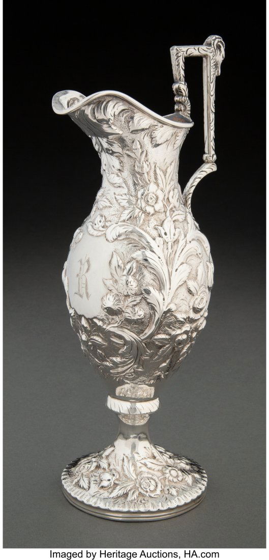 A Kirk & Sons Coin Silver Chased Repoussé Cream (1 of 5)