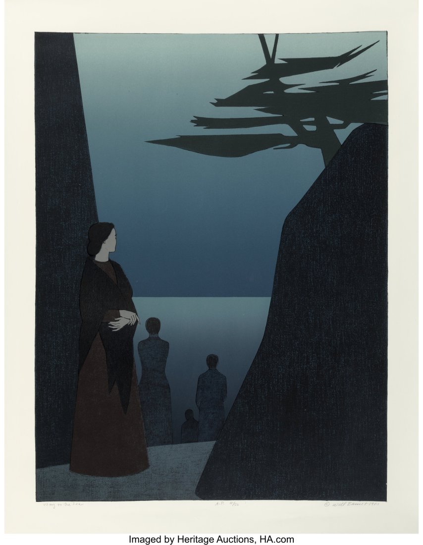 Will Barnet (American, 1911-2012) Way to the Sea: Will Barnet (American, 1911-2012) Way to the Sea, 1981 Lithograph and serigraph in colors on paper 46-1/2 x 36-1/4 inches (118.1 x 92.1 cm) (sheet) Ed. A.P. 18/50 Signed, titled, dated, and annotated