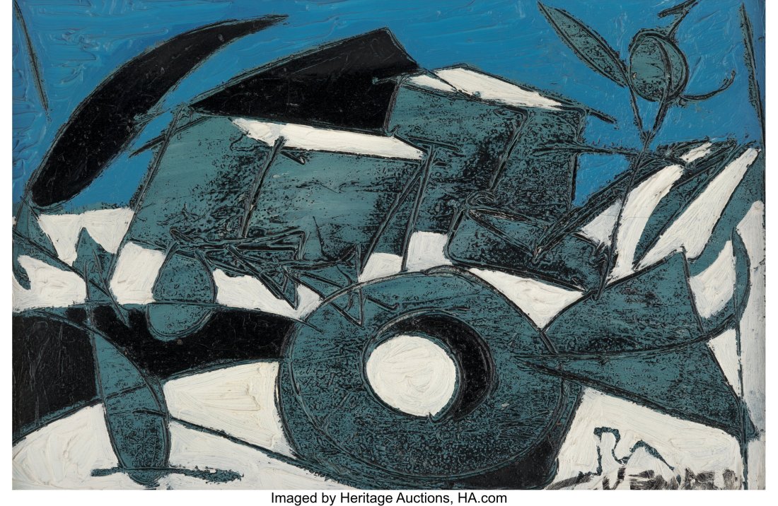 Claude Venard (French, 1913-1999) Le cypres Oil : Claude Venard (French, 1913-1999) Le cypres Oil on canvas 8 x 11-3/4 inches (20.3 x 29.8 cm) Signed lower right: C. Venard PROVENANCE: Ga