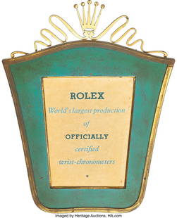 Rolex Rare Vintage Free Standing Store Advertisi: Rolex Rare Vintage Free Standing Store Advertising Sign. Circa 1930's. Incredible find: Vintage, circa 1930's, Rolex free standing advertising sign. Measures