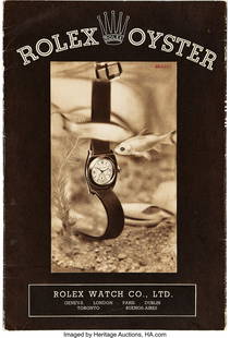 Rolex Incredibly Rare Vintage Early Oyster & Oys: Rolex Incredibly Rare Vintage Early Oyster & Oyster Perpetual Catalog/Advertising. Circa 1936 Incredibly Rare Rolex Oyster and Oyster Perpetual Foldout Catalog/Advertising.