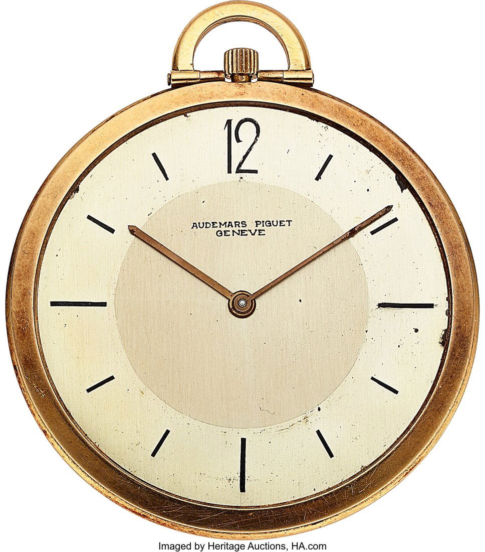 Audemars Piguet, Ultra-thin 18k Gold Pocket Watc (1 of 3)