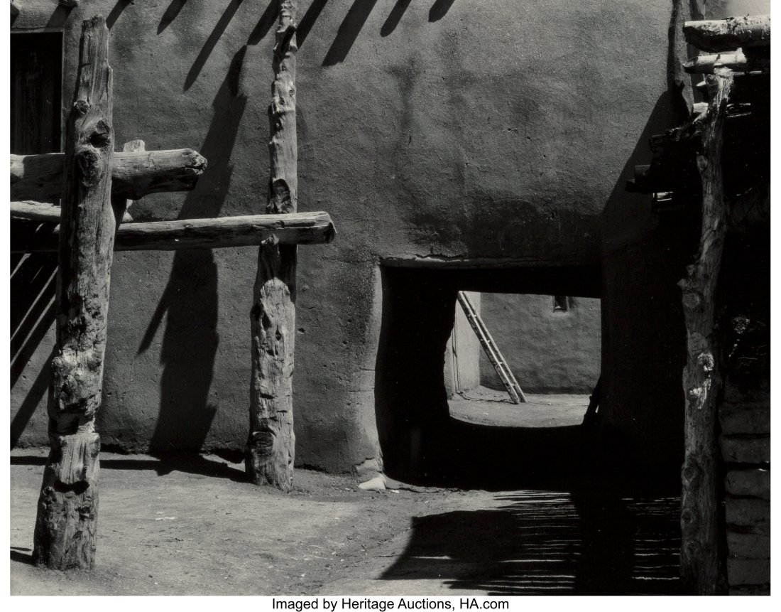 Edward Weston (American, 1886-1958) Taos Pueblo,: Edward Weston (American, 1886-1958) Taos Pueblo, New Mexico (square hole), 1933 Gelatin silver print, printed by Brett Weston, 1953-1954 8 x 10 inches