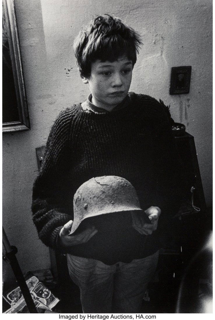 Will McBride (American, 1931-2015) Tobias Weichb: Will McBride (American, 1931-2015) Tobias Weichberger and Found Helmet, 1962-3 Gelatin silver print on Agfa paper 22 x 14-3/4 inches (55.9 x 37.5 cm)