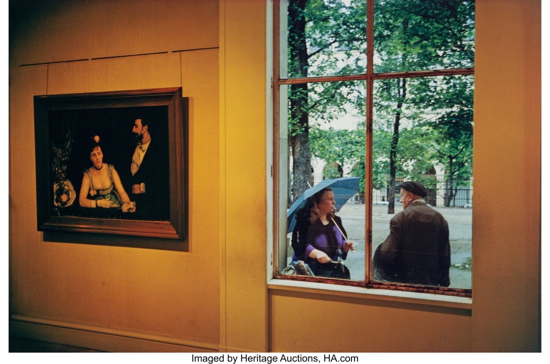 Joel Meyerowitz (American, 1938) Jeu de Paume, P: Joel Meyerowitz (American, 1938) Jeu de Paume, Paris, 1967 Dye transfer print, printed later 12-3/8 x 18-3/4 inches (31.4 x 47.6 cm) &