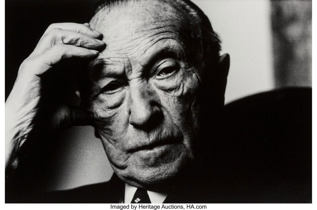 Will McBride (American, 1931-2015) Portrait of K: Will McBride (American, 1931-2015) Portrait of Konrad Adenauer, 1964 Gelatin silver print, printed later 14-3/8 x 21-1/4 inches (36.5 x 54.0 cm&r