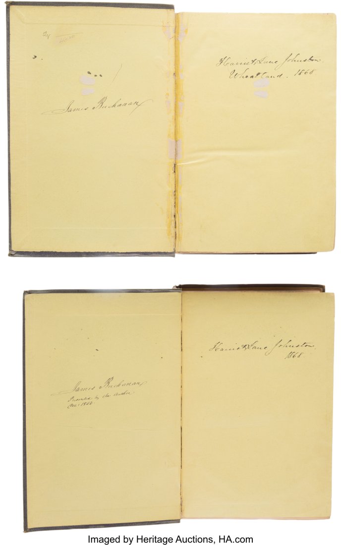 James Buchanan, Harriet Lane, and John MacGregor: James Buchanan, Harriet Lane, and John MacGregor Signed Set of The Progress of America. From the Discovery by Columbus to the Year 1846. John MacGregor. Volumes I and