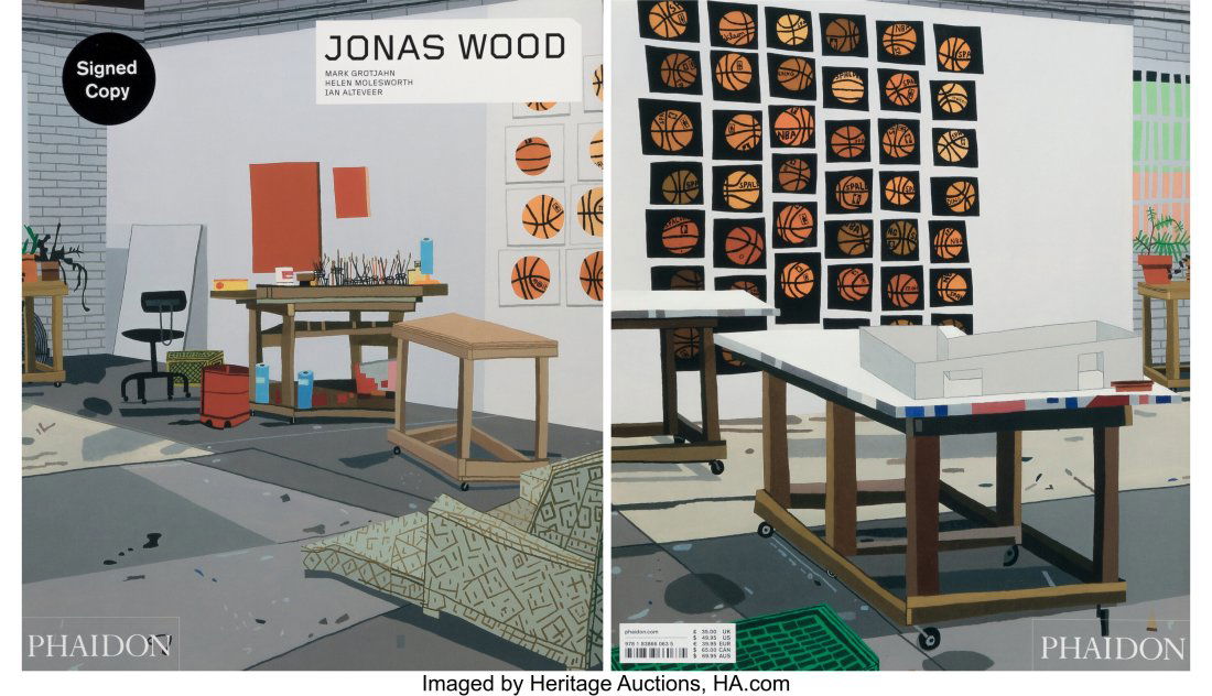 Jonas Wood (b. 1977) Jonas Wood, 2019 Softcover: Jonas Wood (b. 1977) Jonas Wood, 2019 Softcover book 11-1/2 x 10 inches (29.2 x 25.4 cm) Edition of 1500 Signed in ink to flyleaf Published by Phaido