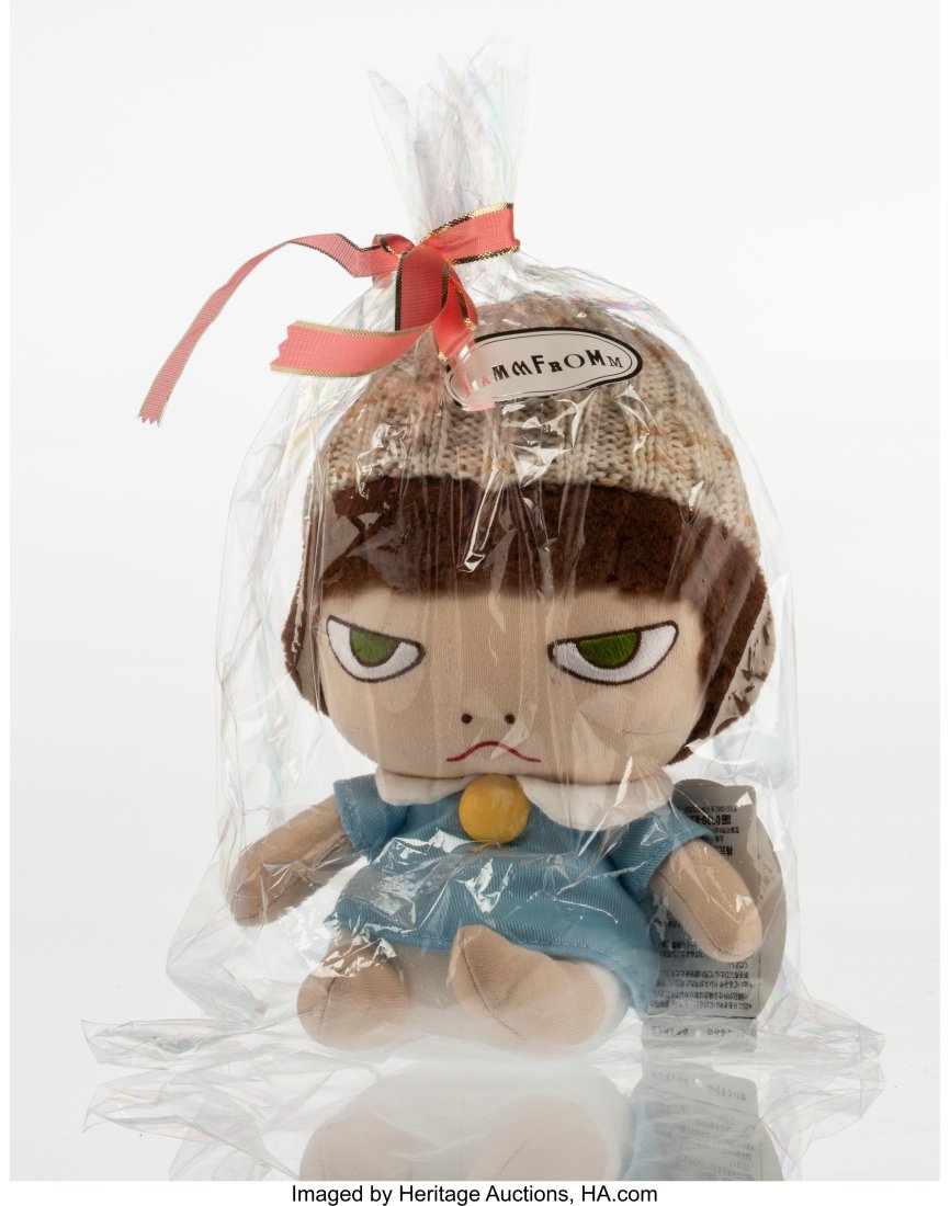 Yoshitomo Nara X Sun Arrow Walk On (Doll), 2002: Yoshitomo Nara X Sun Arrow Walk On (Doll), 2002 Polyester plush toy 8 x 6 x 4 inches (20.3 x 15.2 x 10.2 cm) Produced by Sun Arrow, Japan 