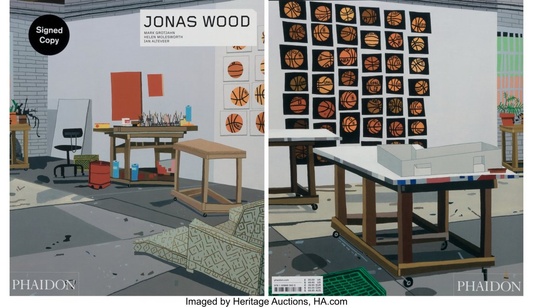 Jonas Wood (b. 1977) Jonas Wood, 2019 Softcover: Jonas Wood (b. 1977) Jonas Wood, 2019 Softcover book 11-1/2 x 10 inches (29.2 x 25.4 cm) Edition of 1500 Signed in ink to flyleaf Published by Phaido