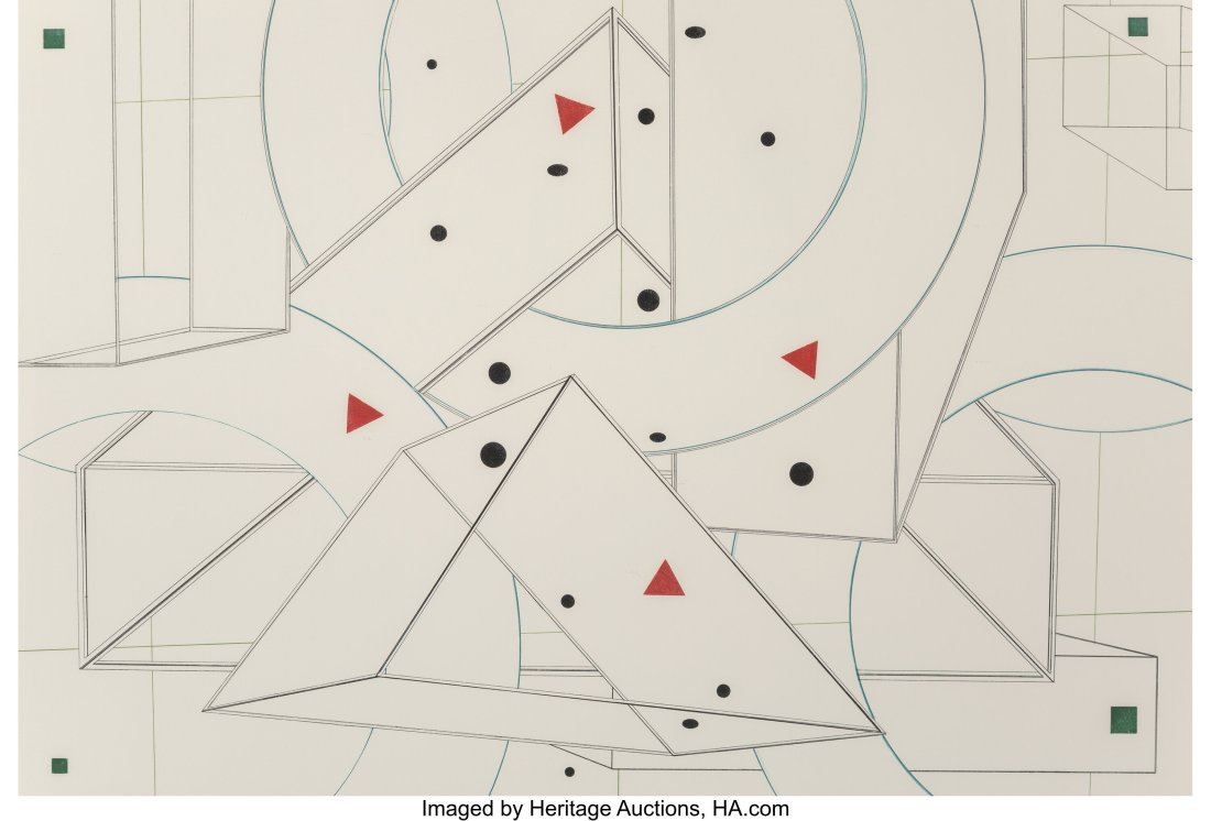 Al Held (1928-2005) Stone Ridge #2, 1983 Etching (1 of 3)