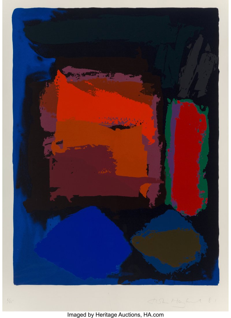 John Hoyland (1934-2011) Xingu, 1981 Screenprint: John Hoyland (1934-2011) Xingu, 1981 Screenprint in colors on wove paper 57-1/2 x 44-3/4 inches (146.1 x 113.7 cm) (sheet) Ed. 6/65