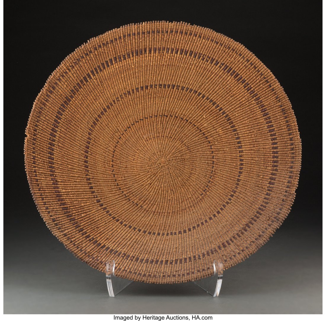 A Large California Twined Basket Diameter: 20 : A Large California Twined Basket Diameter: 20 inches HID03101062020 © 2022 Heritage Auctions | All Rights Reserved