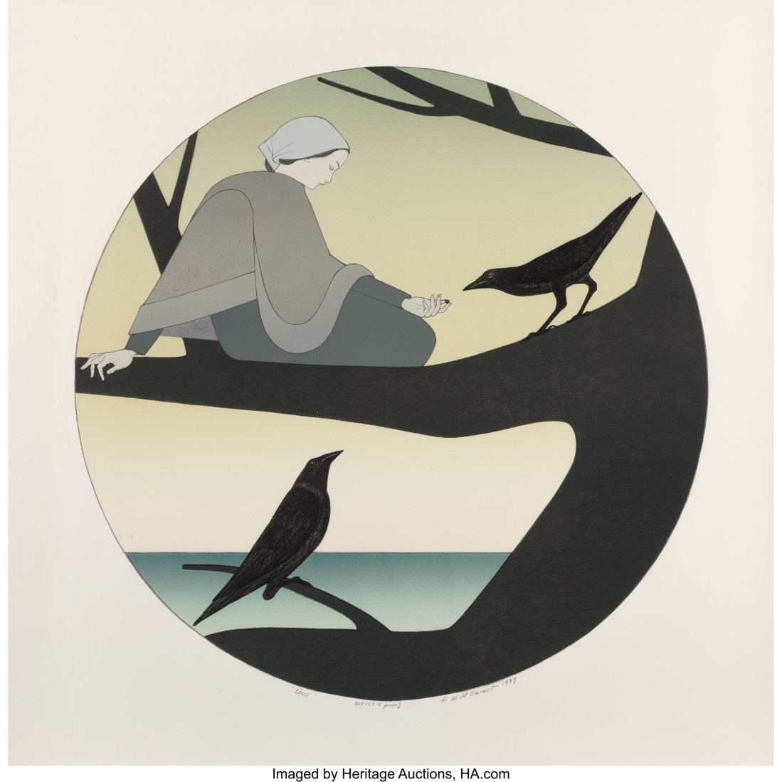 Will Barnet (American, 1911-2012) Circe, 1977 Li: Will Barnet (American, 1911-2012) Circe, 1977 Lithograph in colors on paper 33-1/8 x 33 inches (84.1 x 83.8 cm) (sheet) A.P. S