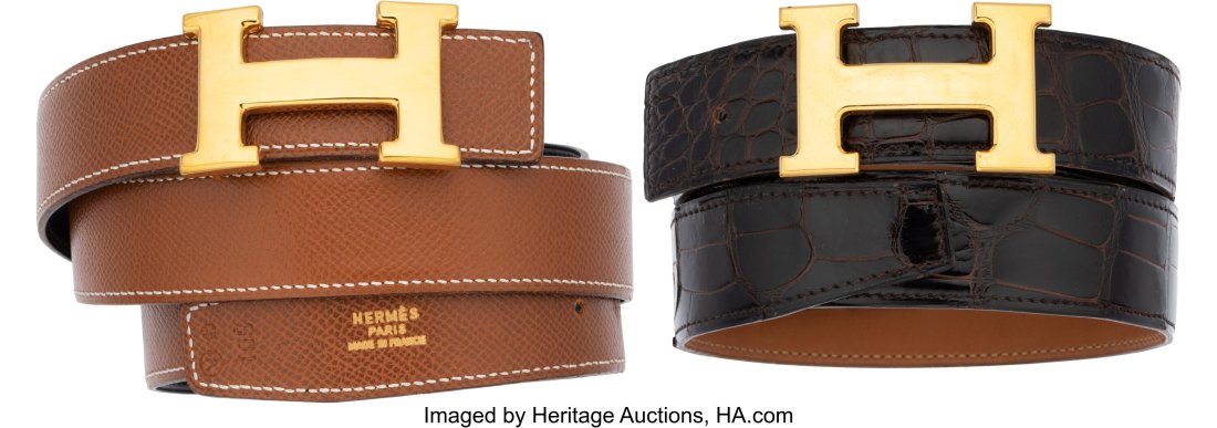 Hermès Set of 2: Belts Condition: 3 See Extende (1 of 1)