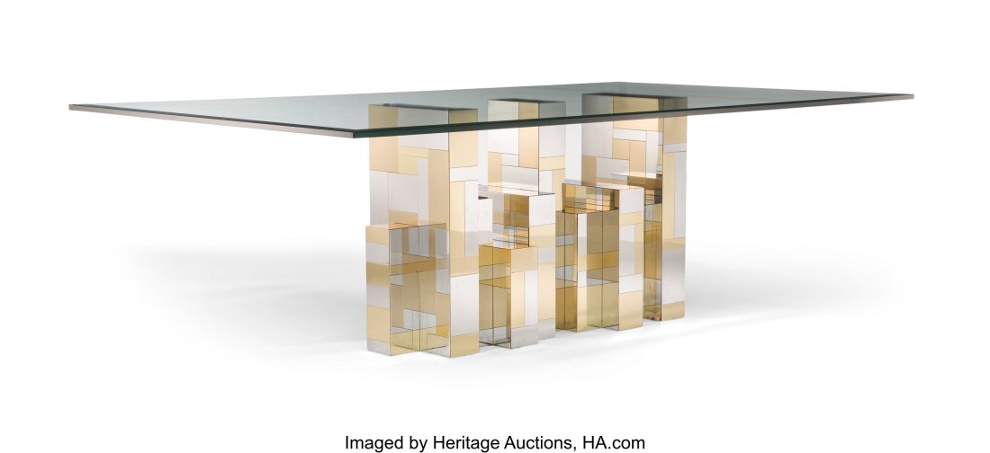 Paul Evans (American, 1927-1993) Cityscape Dinin (1 of 3)