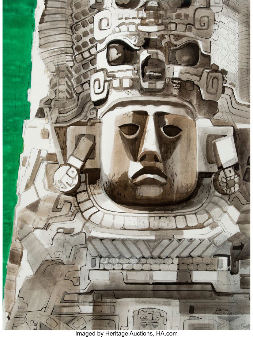 Viktor Schreckengost (American, 1906-2008) Mayan (1 of 2)